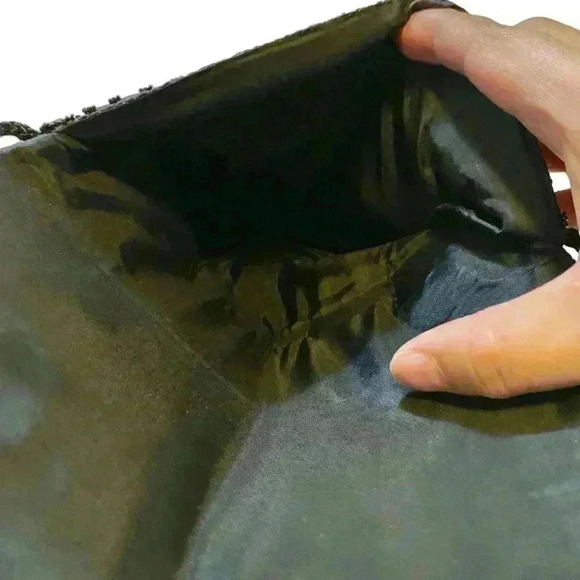 VGT Hand Beaded Multi-color Clutch with Corded Shoulder Strap - Picture 8 of 14